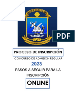 Procecimiento Inscripcion Regular 2023