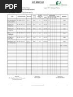 NDT - Request-1 TSF