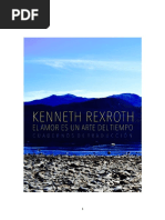 KENNETH REXROTH, El Amor Es Un Arte Del Tiempo