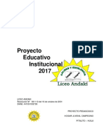 Proyecto Educativo Institucional 2017: Liceo Andaki Resolución #001113 Del 16 de Octubre de 2001 DANE: 441551002728