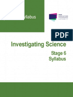 Investigating Science Stage 6 Syllabus 2017