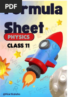 PDF Updated Class 11 Physics Formula Sheet Compress