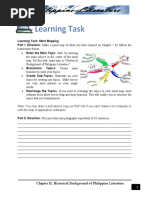 Chapter Ii - Learning Task - Historical Background of Philippine Literature