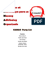 KAMAO Party List Papers