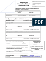 AUM Supplemental International Student Information Form Fillable