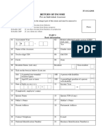 Form of NBR IT Return For Individuals