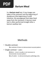 Barium Meal