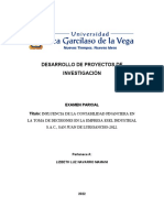 Desarrollo de Proyectos de Investigación