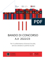 Bando Borsa Di Studio A.A. 2022-23