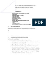 Modelo para La Elaboración de Un Informe Psicológico Clínico