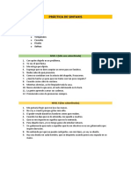 Práctica Sintaxis (2ºBACH) Por Niveles