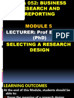 Dba Module 5 Research Design2