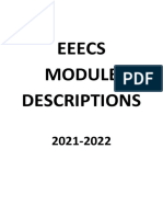 Module Descriptions 2021-2022