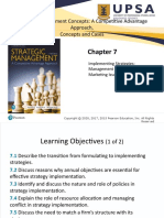 Topic 7 - Implementing Strategy - MGT and Marketing Issues