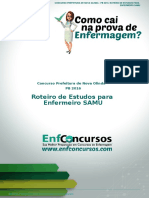 Roteiro de Estudos para Enfermeiro SAMU: Concurso Prefeitura de Nova Olinda - PB 2016