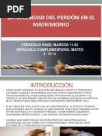 El Perdon en El Matrimonio