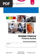 Unidad Interna: Primeros Auxilios