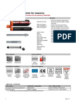 Technical Data Sheet For HIT HY 270 Injectable Anchor Mortar For Masonry Technical Information ASSET DOC 4098527