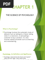 CHAPTER 1 The Science of Psychology