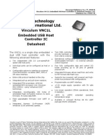 Future Technology Devices International LTD.: Vinculum VNC1L Embedded USB Host Controller IC Datasheet