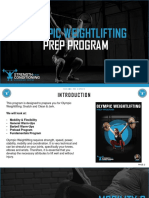 Olympic Weightlifting Prep Program