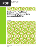 Bridging The Fault Lines Rethinking The Gender Quota Approach in Pakistan