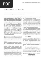 Review: Fluid Resuscitation in Acute Pancreatitis