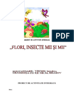 Proiect Didactic Flori, Insecte Mii Și Mii