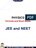 Physics Formula and Short Notes