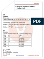 Sandeep Garg Economics Class 11 Solutions For Chapter 6 - Measures of Central Tendency - Median and Mode