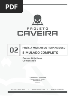 (Comentado) 2º Simulado Soldado PMPE - Projeto Caveira