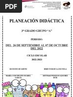 3º A, - SEMANA 5 y 6 PLANEACION DIDACTICA