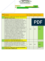 Cotizacion Techo 2 Aguas 300 M2 y Cerramiento y Porton