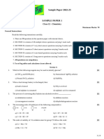 Chemistry New Sample Paper