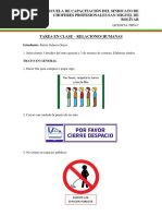 Tarea en Clase 2 - Relaciones Humanas - Kattia Salazar