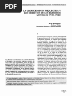 La Cronicidad en Psiquiatria Los Derechos de Los Enfermos Mentales en El Peru