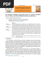 3D Geological Modeling Using Seismic Data For Yamama Formation Between Nasiriya and Gharaf Oilfields