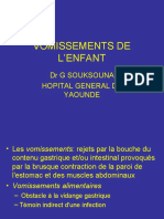 Vomissements de L'enfant