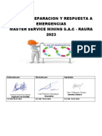 Plan de Preparacion y Respuesta A Emergencias 2023 Raura.