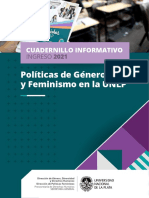 AAVV. Prosecretaria de DDHH UNLP (2021) - Políticas de Género y