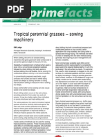 Tropical Perennial Grasses Sowing Machinery