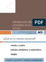 Importancia Del Trabajo Actuarial en La Seguridad Social