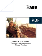 Marpol Annex II P&a Manual