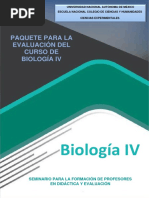 Paquete de Evaluación Biología IV