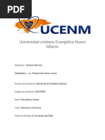 Universidad Cristiana Evangélica Nuevo Milenio: Derecho Romano