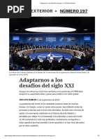 Adaptarnos A Los Desafíos Del Siglo XXI - Política Exterior 26.10.2020