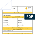 Journey Management Plan