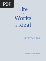 Life and Works of Rizal Study Guide and General Instructions