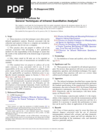 Standard Practices For General Techniques of Infrared Quantitative Analysis