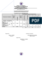 Second Periodical Test in ESP 6